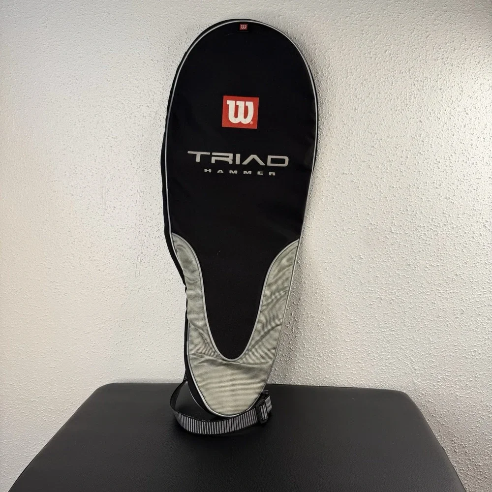 Wilson Triad Hammer Tennis Racket Cover Sleeve Just The Bag Cover Only Black